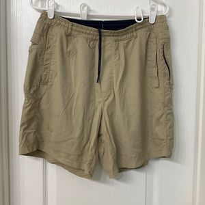 Birddog broomstick mens large shorts. Khaki With navy inner short.